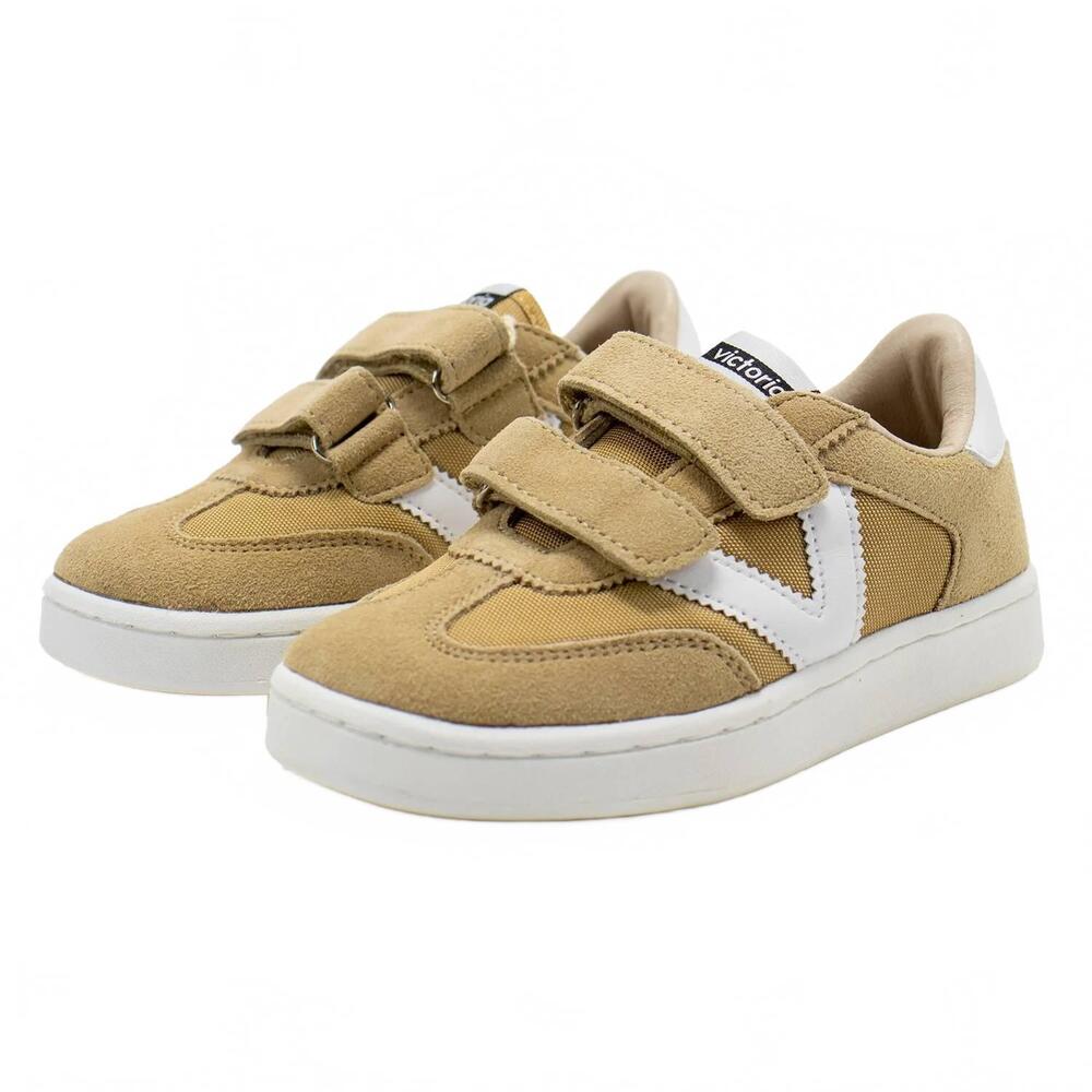 NEW VICTORIA boy's milas sneakers in taupe